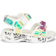 Vicco Patik Phylon Sandalet  Kız Çocuk Gümüş