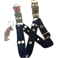 Balkonda köpek göğüs tasması-nubuk deri-siyah-minik ırk-göğüs ölçüsü:25-40 cm-ayarlamalı-genişlik:2.5 cm-dog harness