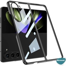 Microsonic Samsung Galaxy Z Fold 5 Kılıf Shell Platinum Gümüş