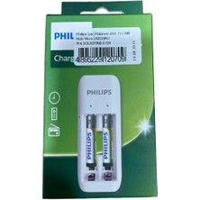 Erpilsan Philips 2 Li Aa & Aaa Nı-Cd & Nı-Mh Micro USB Pil Şarj Aleti ve  2 Adet 700 Mah Aaa Ince Şarjlı Pil Paket