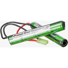 Power-Xtra Airsoft Nimh Pil 9.6V 1400MAH Nunchuck