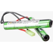 Power-Xtra Airsoft Nimh Pil 9.6V 1400MAH Nunchuck