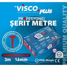 Visco Çelik Şerit Metre 3 m x 16 mm