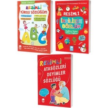 Ema Kitap Resimli Türkçe Sözlüğüm - Resimli İngilizce Sözlük - Resimli Atasözleri Deyimler Sözlüğü