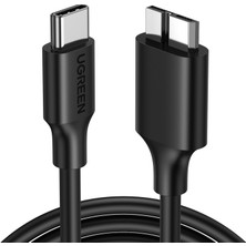 Ugreen USB Type-C To USB 3.0 Micro B Şarj ve Data Kablosu 1 Metre Siyah