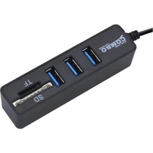 Temiz Pazar USB Hub 3 Port Microsd Tf Sd Kart Okuyucu Çoklayıcı