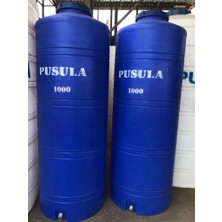 Pusula Polietilen 1000 Litre Mavi Dikey Su Deposu