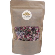 Asteria Bazaar Pembe Tomurcuk Gül Kurusu, Pink Rose Bud Tea %100 Organik Pembe Kuru Gül Goncası Çayı