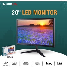 MPiA MP-20 20 inç FullHD 5ms 60Hz HDMI+VGA 1600x900 LED Monitör