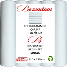 Bezendam Tek Kullanımlık Çarşaf Yatak Örtüsü Kullan At Çarşaf Tek Kişilk 10 Adet