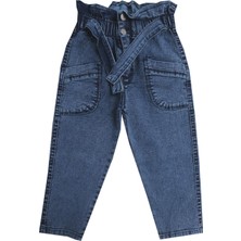 Şımarık Yüksek Bel Salaş Kız Kot