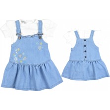 Maibella Çiçekli Tshirt’lü Kot Elbise