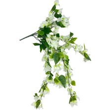 Nettenevime Yapay Çiçek Beyaz Begonvil Çiçeği 8dallı 70CM Sarkan Çiçek