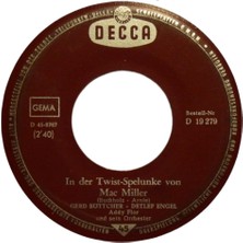 Decca Gerd Böttcher Und Detlef Engel Rock-A-Hula-Baby / In Der Twist-Spelunke Von Mac Miller 45’lik Plak