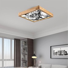 Wood Design World Ahşap Çerçeve Tavan LED Avize ( Yeni )