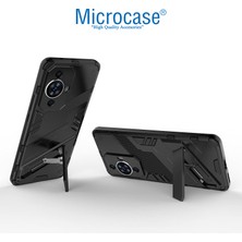 Microcase Realme C55 Brushed Carbon Fiber Silikon Kılıf - Siyah AL3332