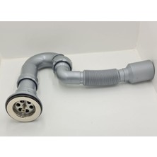 Koldoor Donau Lavabo Eviye Sifonu S Tipi Körüklü Ø40 - 50 mm Çıkışlı