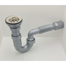 Koldoor Donau Lavabo Eviye Sifonu S Tipi Körüklü Ø40 - 50 mm Çıkışlı