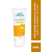 Cire Aseptine Sun Yüz Güneş Koruyucu Krem Kuru ve Normal Ciltler 50 Spf 50ML
