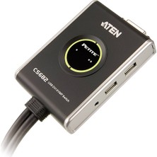 Aten CS682AT Petite 2 Port DVI Cable Kvmp Switch