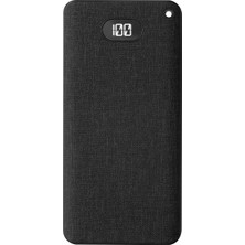 S-Link IP-G10RW 10000MAH Kablosuz Usb+Type-C+Micro Siyah LCD Ekr