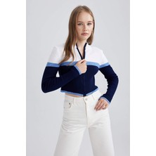 DeFacto Regular Fit Yarım Balıkçı Yaka Triko Hırka A3646AXNS