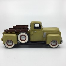 It-Sold El Yapımı Açık Yeşil Dekoratif Klasik Nostaljik Metal Model Kamyonet