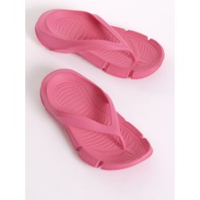 Tonny Black Kadın Fuşya Kalın Tabanlı Parmak Arası Eva Terlik