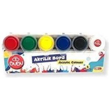 Xnews Akrilik Boya 6 Renk Birleşik Pot 20ML.