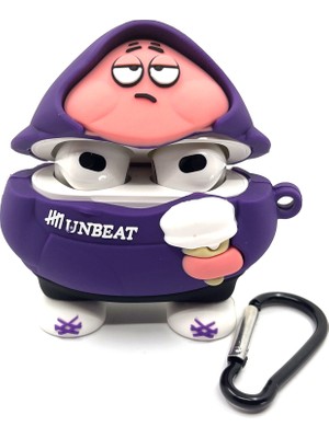 Zen AI Airpods 3. Nesil Uyumlu Sevilen Çizgi Karakter Patrick Hoodie Tasarımlı Hediye Kılıf