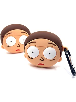 Zen AI Airpods 1/2. Nesil Sevilen Karakter Morty Tasarımlı Hediye Kılıf