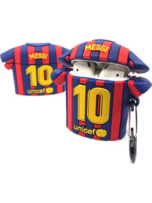 Zen AI Airpods 1/2. Nesil Uyumlu Sevilen Futbolcu Messi Forması Tasarımlı Hediye Kılıf