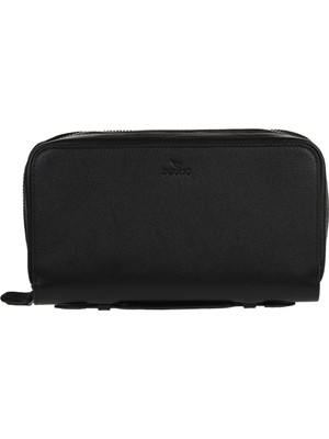 Bueno Shoes Siyah Deri Erkek Cüzdan 01UC5002