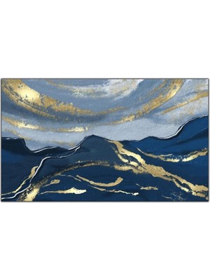 Tablo Dekor Soyut Altın Deniz Kanvas Tablolar