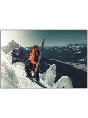 Tablo Dekor Zirvedeki Kayıkçı Kanvas Tablo