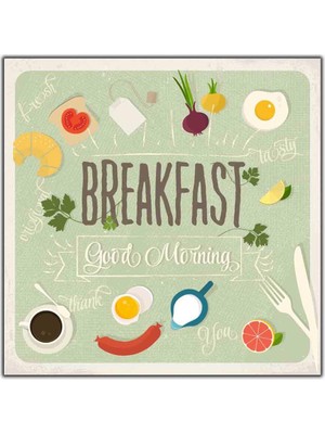 Tablo Dekor Breakfast Kanvas Tablo