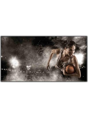 Tablo Dekor Amerikan Futbolu Kadın Oyuncu Kanvas Tablo