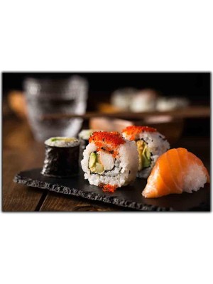 Tablo Dekor Suşi Tabağı Kanvas Tablo