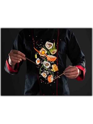 Tablo Dekor Suşi Şefi Kanvas Tablo