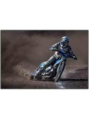 Tablo Dekor Motocross Off-Road Kanvas Tablo