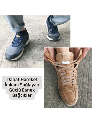 ipekbazaar Takbırak Mıknatıslı Lastikli Ayakkabı Bağcığı, Akıllı Bağcık, Bot, Çocuk, Spor Converse Nike Bağcık