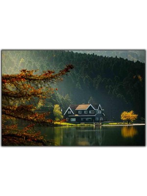 Tablo Dekor Abant Gölcük Kanvas Tablo