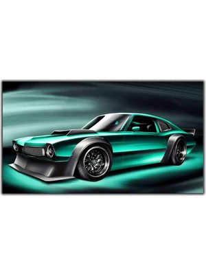 Tablo Dekor Ford Maverick Klasik Araba Kanvas Tablo