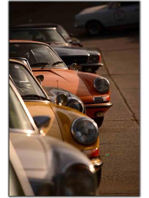 Tablo Dekor Porsche Klasik Arabalar Kanvas Tablo