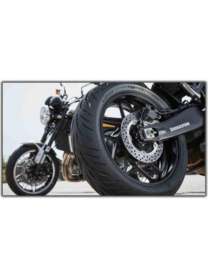 Tablo Dekor Yakın Çekim Motosikletler Kanvas Tablo