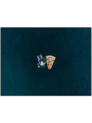 Tablo Dekor Denizin Ortasındaki Çift Kanvas Tablo