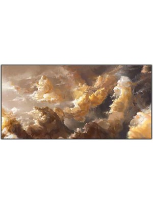 Tablo Dekor Sarı Bulutlar Kanvas Tablo