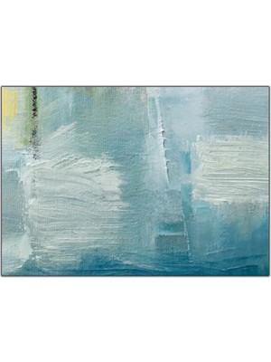 Tablo Dekor Soyut Mavi Deniz ve Dalgalar Kanvas Tablo