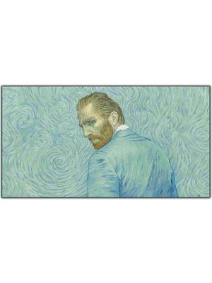 Tablo Dekor Maviler Içinde Vincent Van Gogh Yağlı Boya Dokulu Tablo
