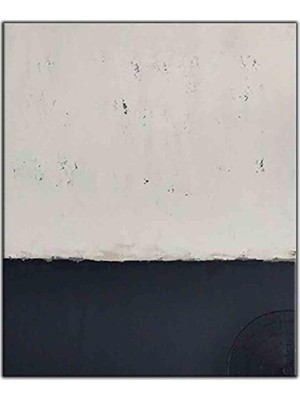 Tablo Dekor Soyut Siyah ve Beyaz Orijinal Yağlı Boya Tablo